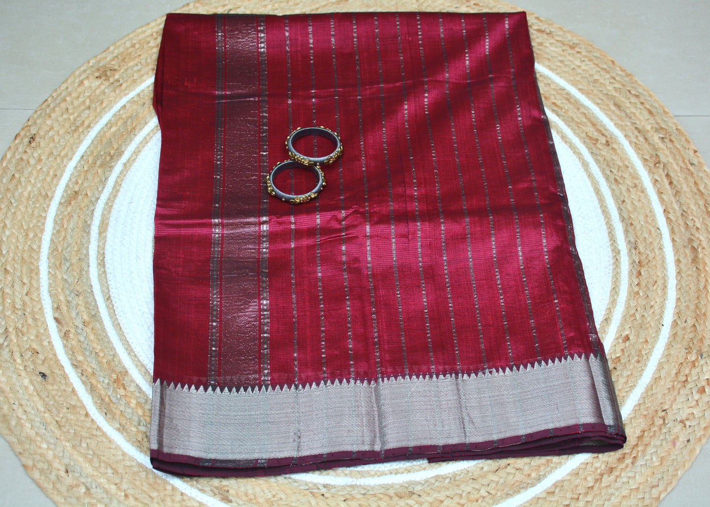 Handloom Mangalagiri Silk Cotton Saree