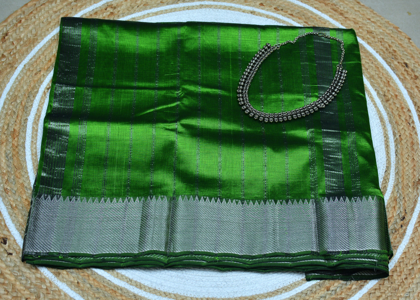 Handloom Mangalagiri Silk Cotton Saree