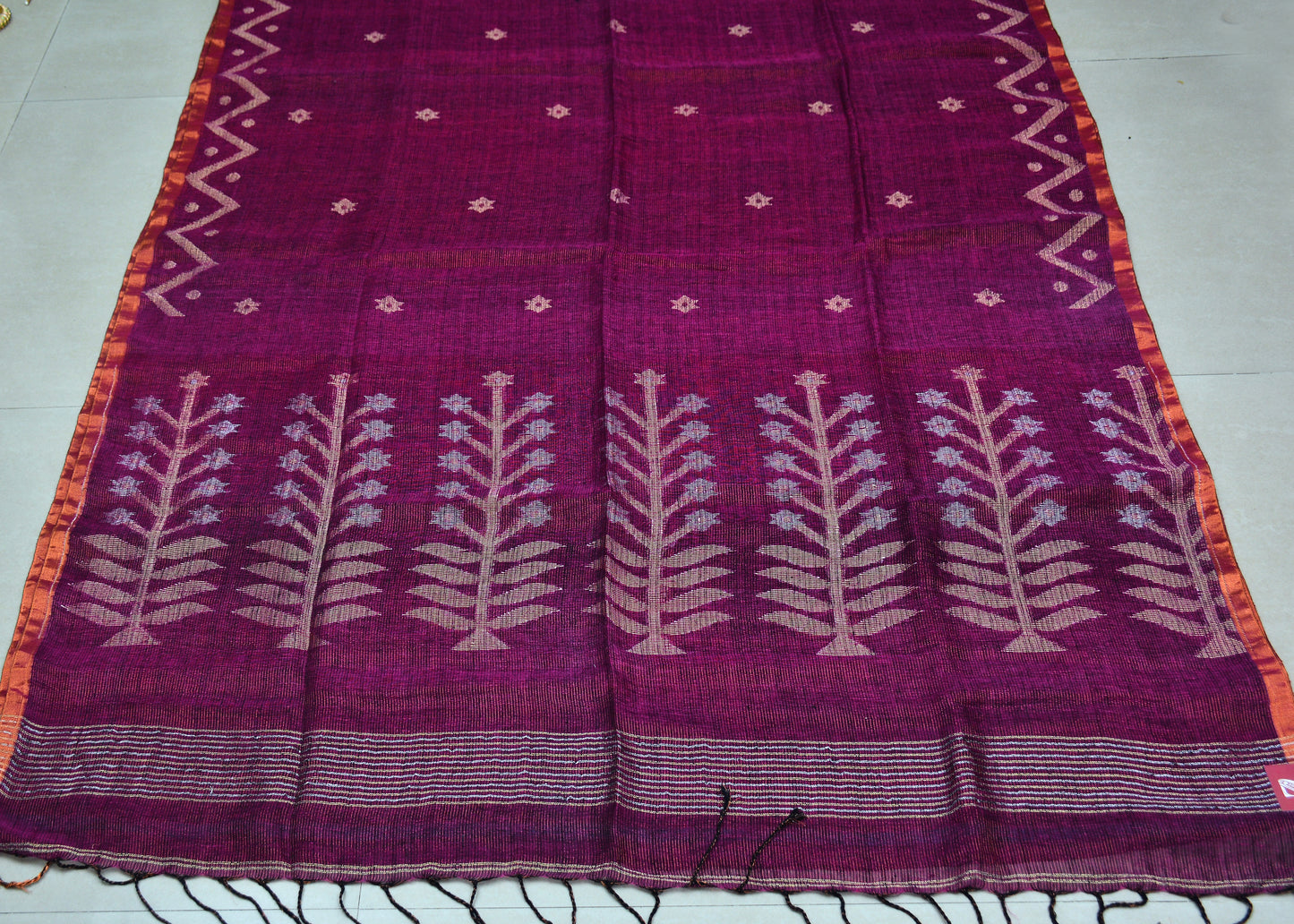 Tissue Linen Saree