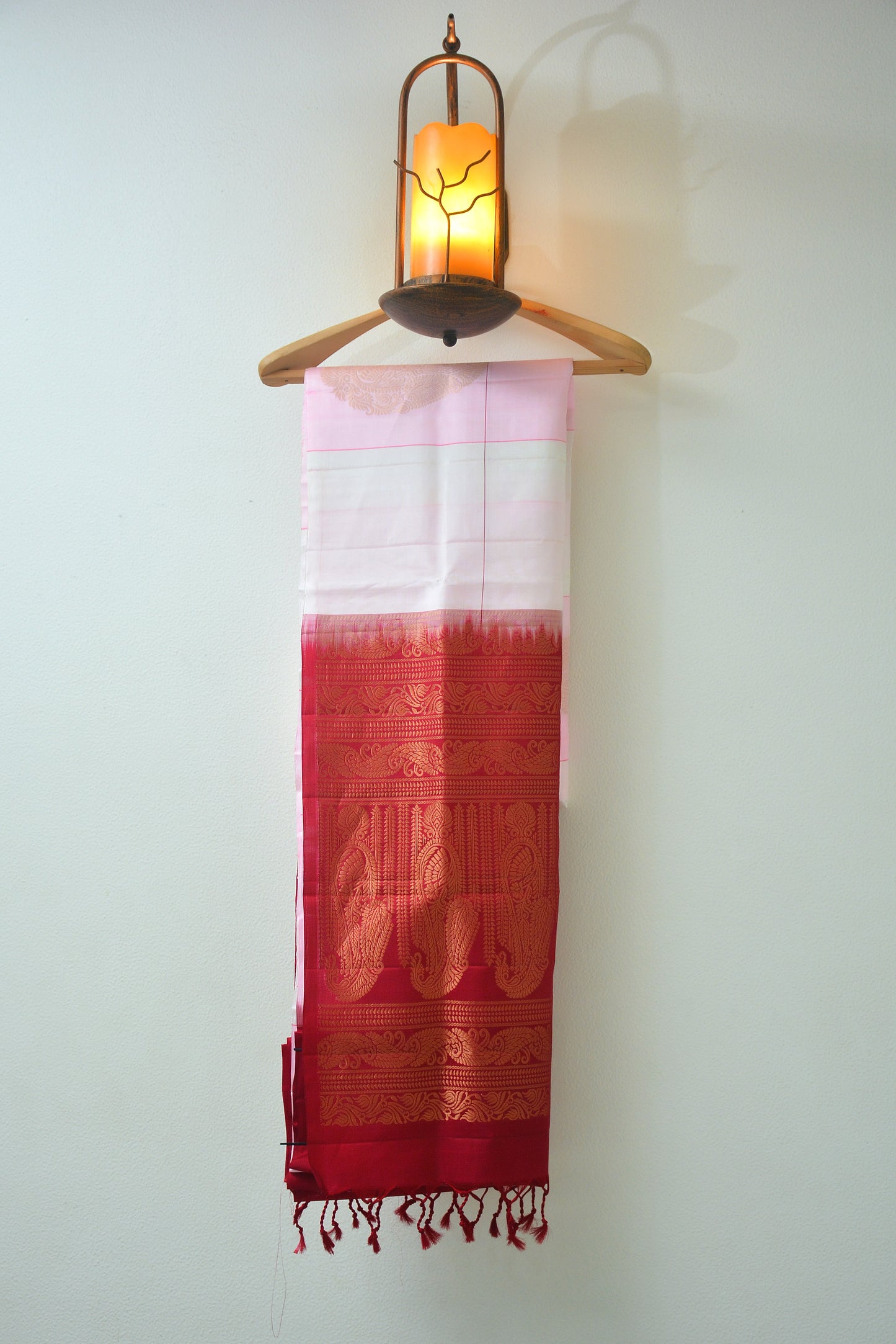 Pure Soft Silk Saree With Big Checks and Contrast Pallu