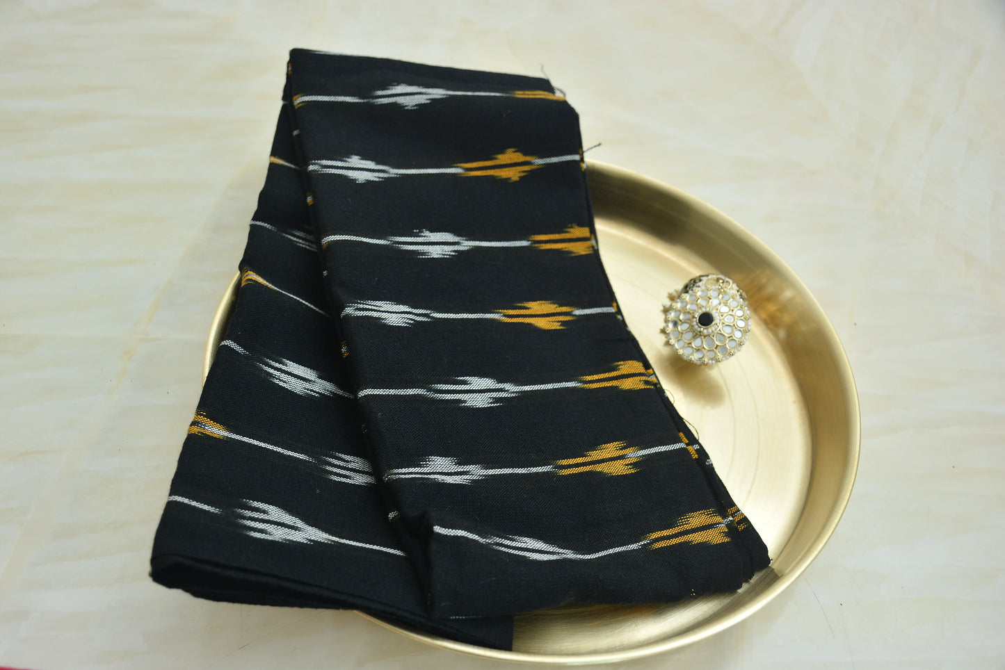 Pure cotton ikkat blouse fabric