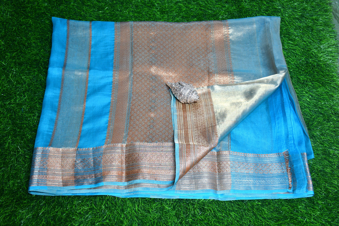 Pure Banarasi Tissue with organza