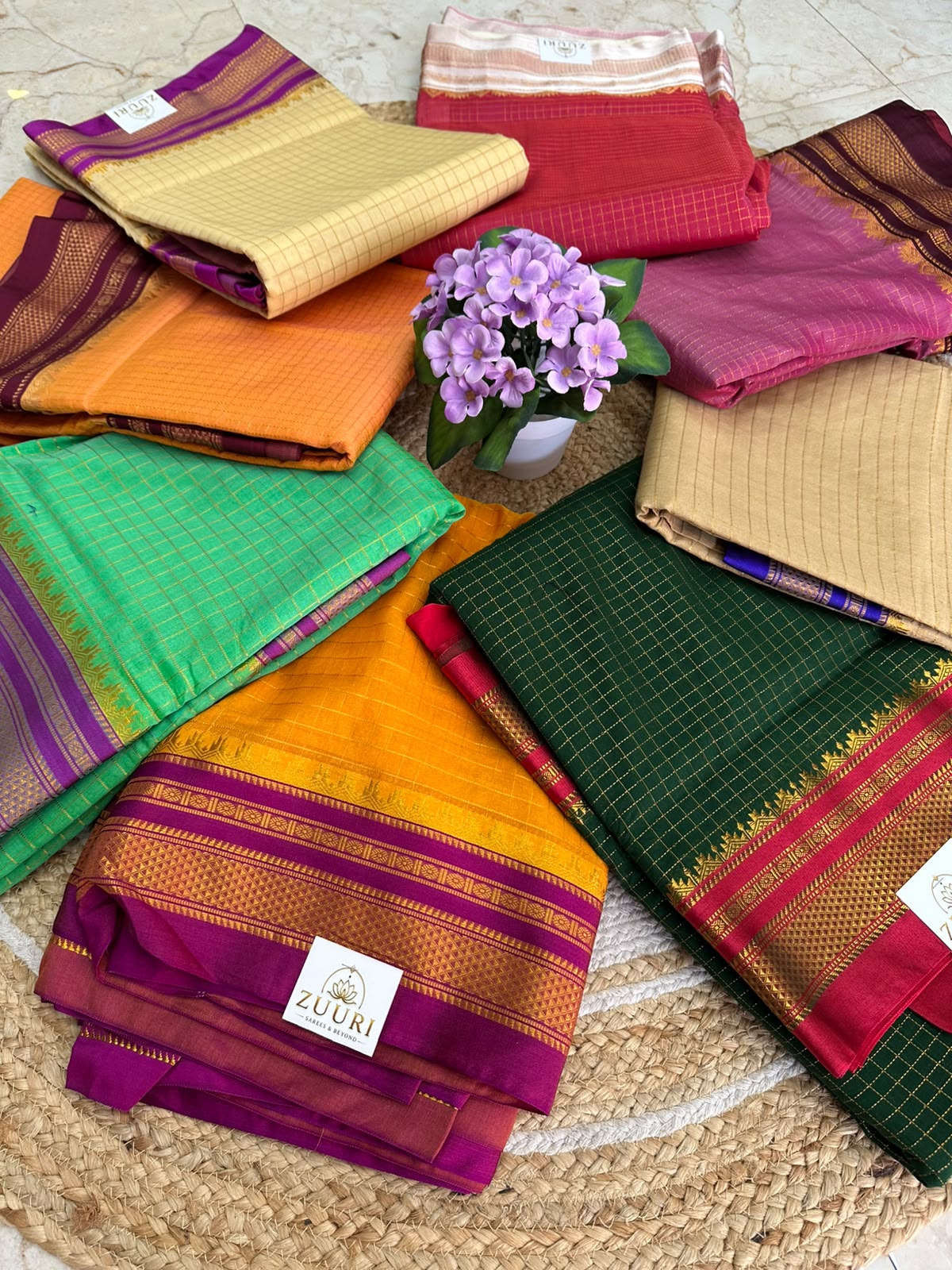 Ilkal Zari Checks Saree