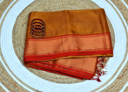 Maheshwari  Handloom Tissue Silk Saree