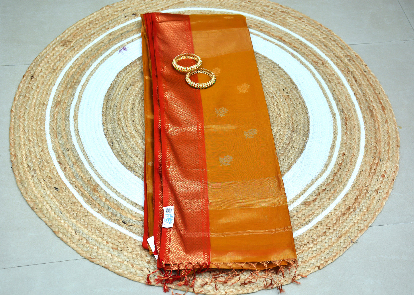 Maheshwari  Handloom Tissue Silk Saree