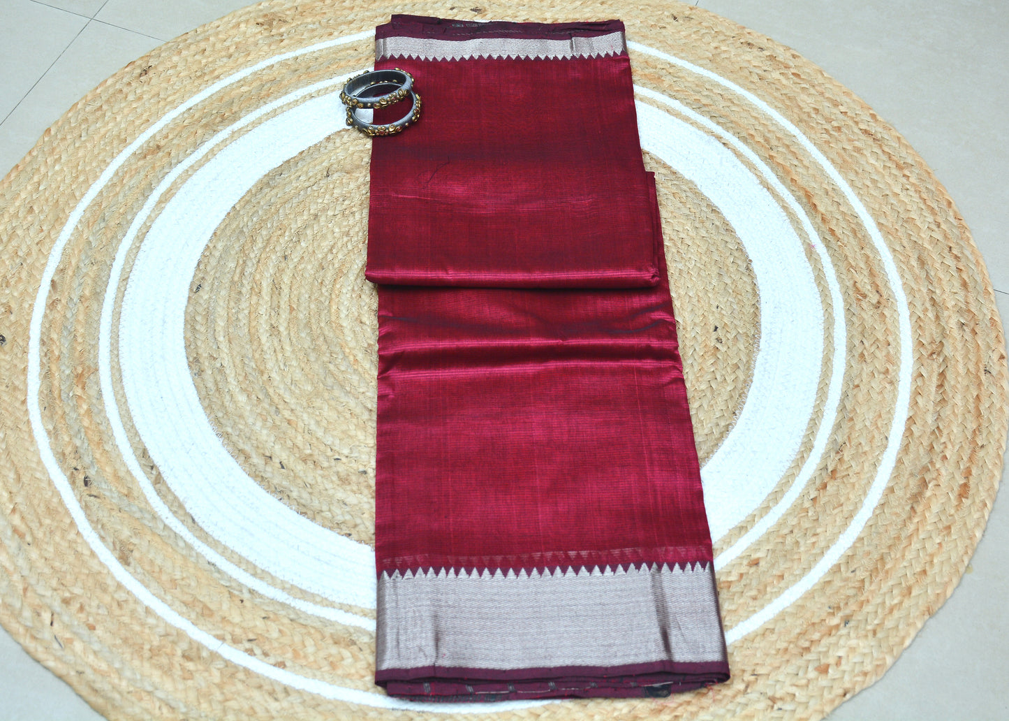Handloom Mangalagiri  Silk Cotton Saree