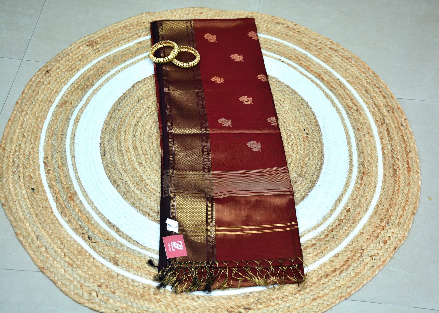 Maheshwari Handloom Tissue Silk Saree