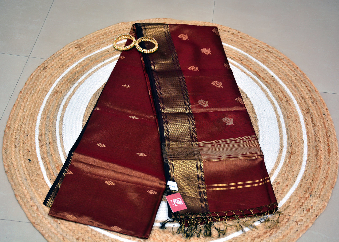 Maheshwari Handloom Tissue Silk Saree