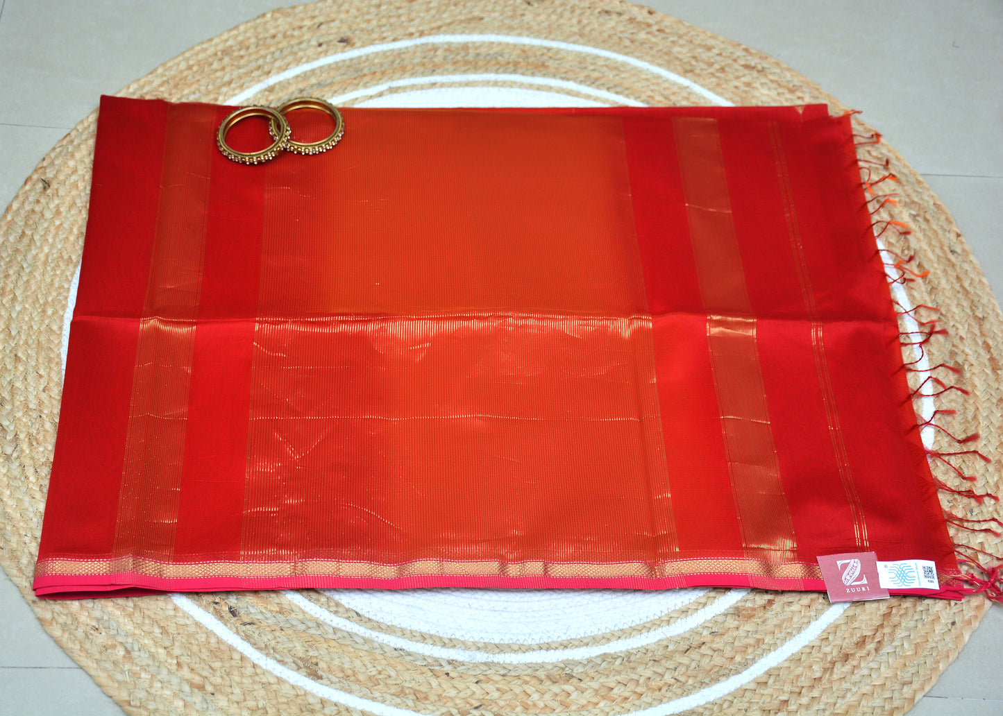 Maheshwari Handloom Dual Tone Saree