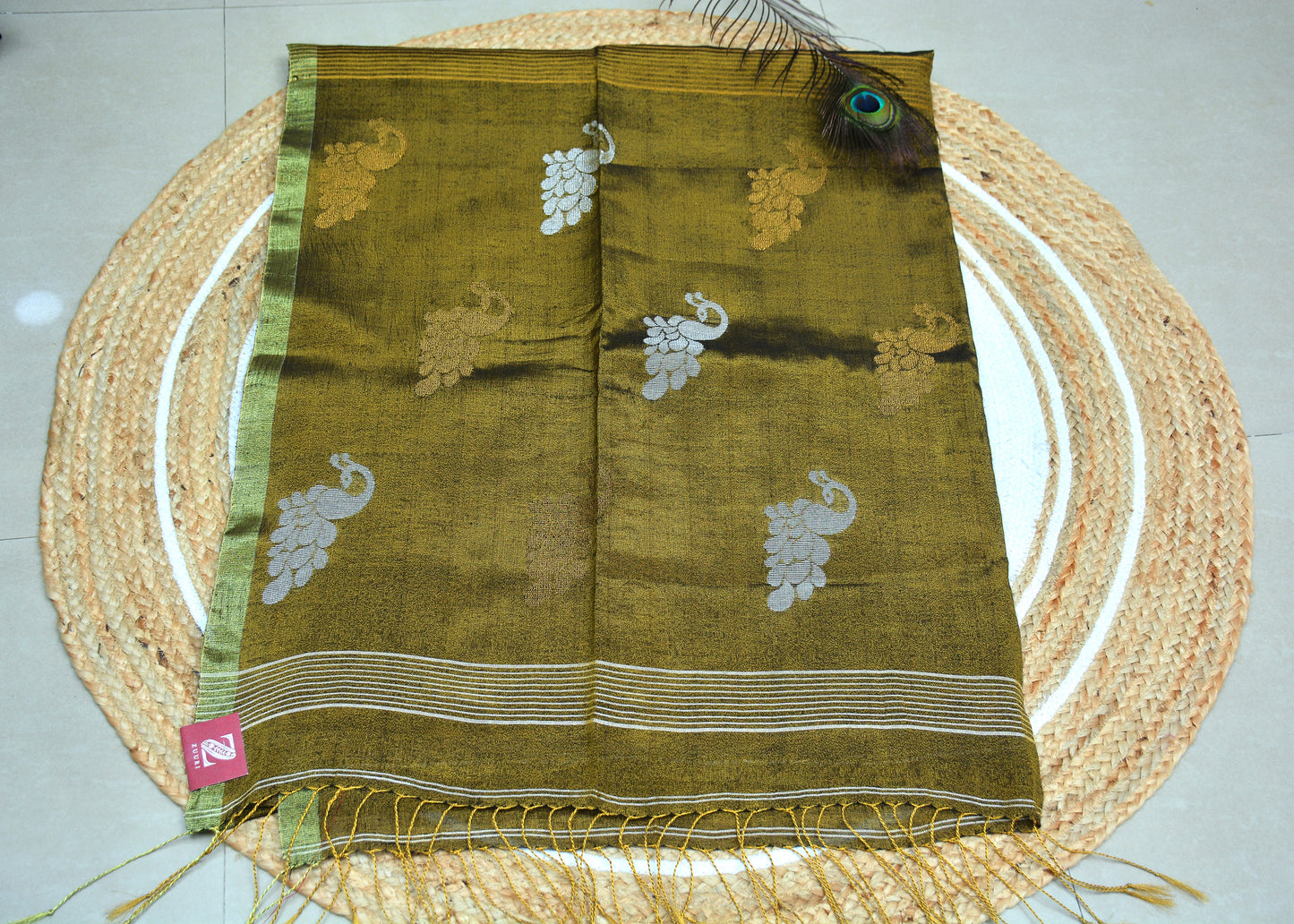 Tissue Linen Saree