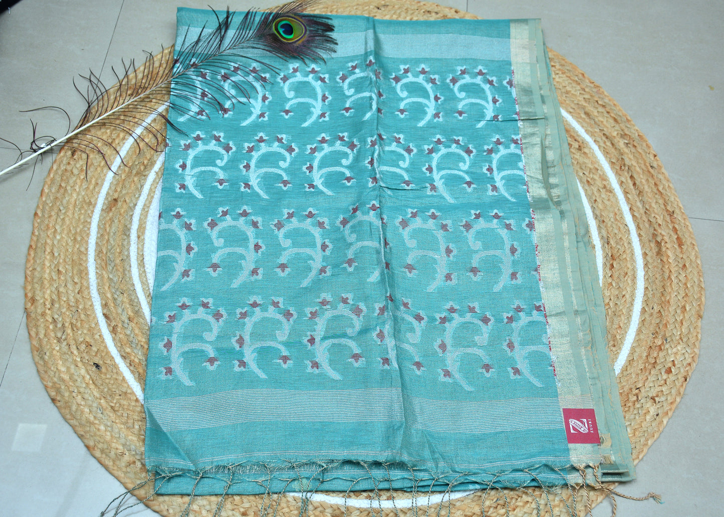 Tissue Linen Saree