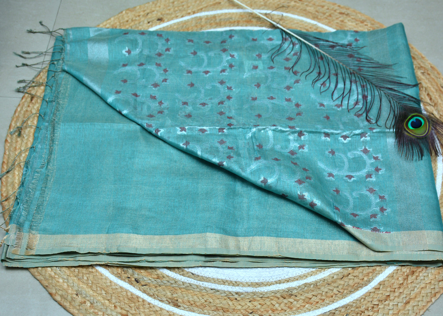 Tissue Linen Saree