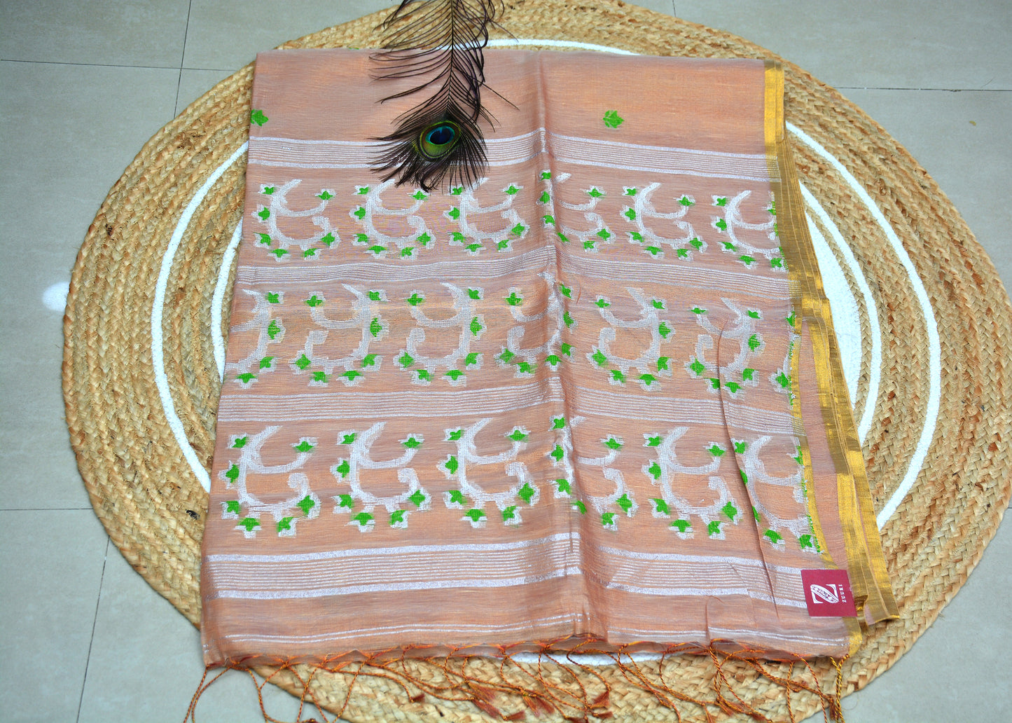 Tissue Linen Saree