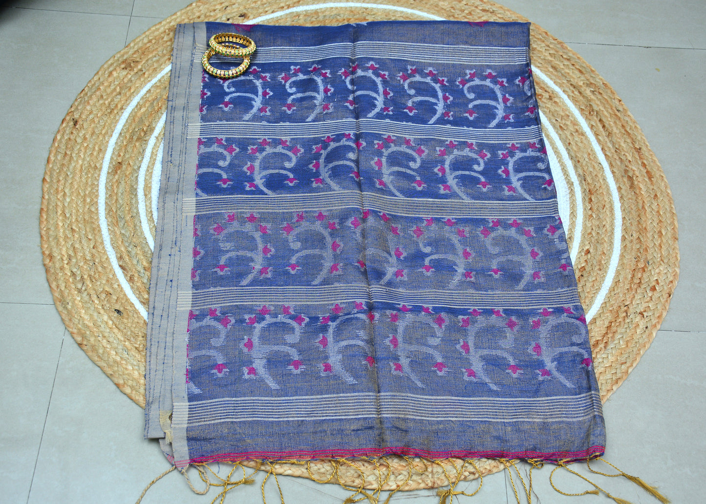 Tissue Linen Saree