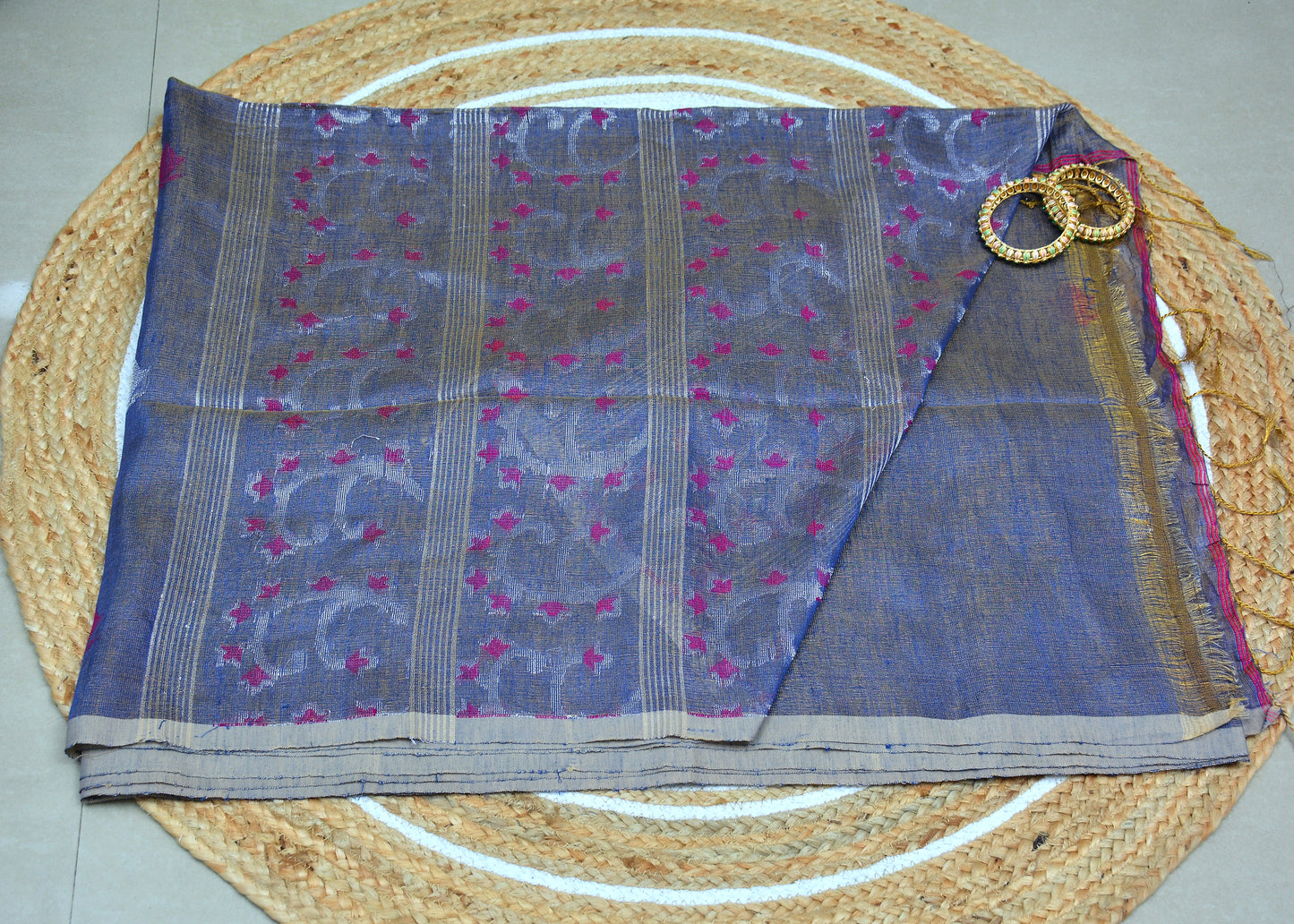Tissue Linen Saree