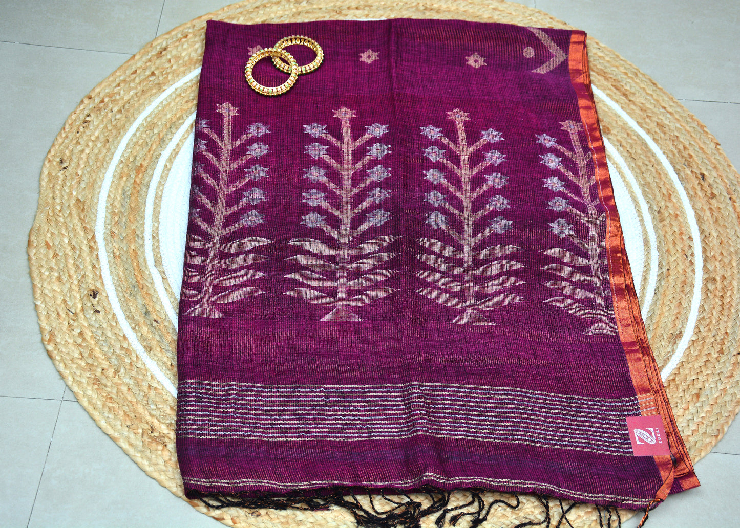 Tissue Linen Saree