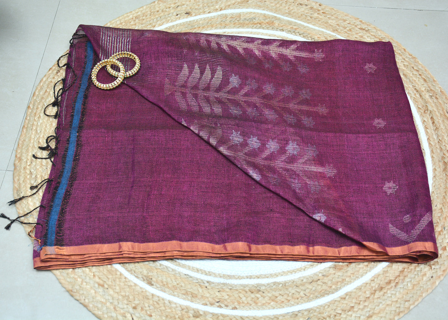 Tissue Linen Saree