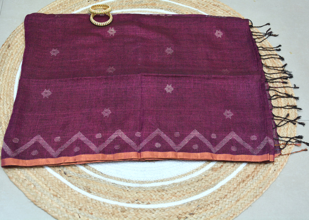 Tissue Linen Saree