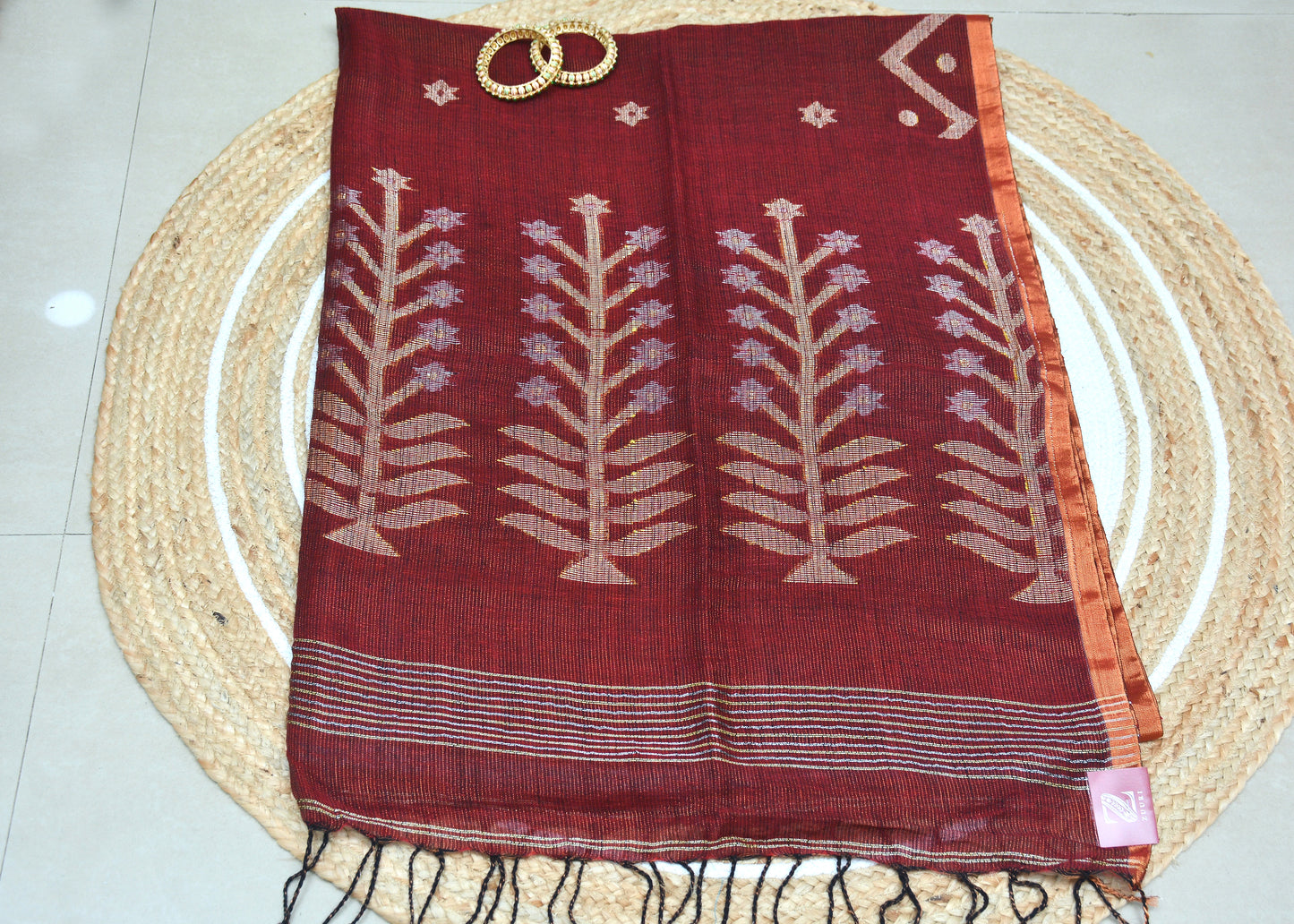 Tissue Linen Saree