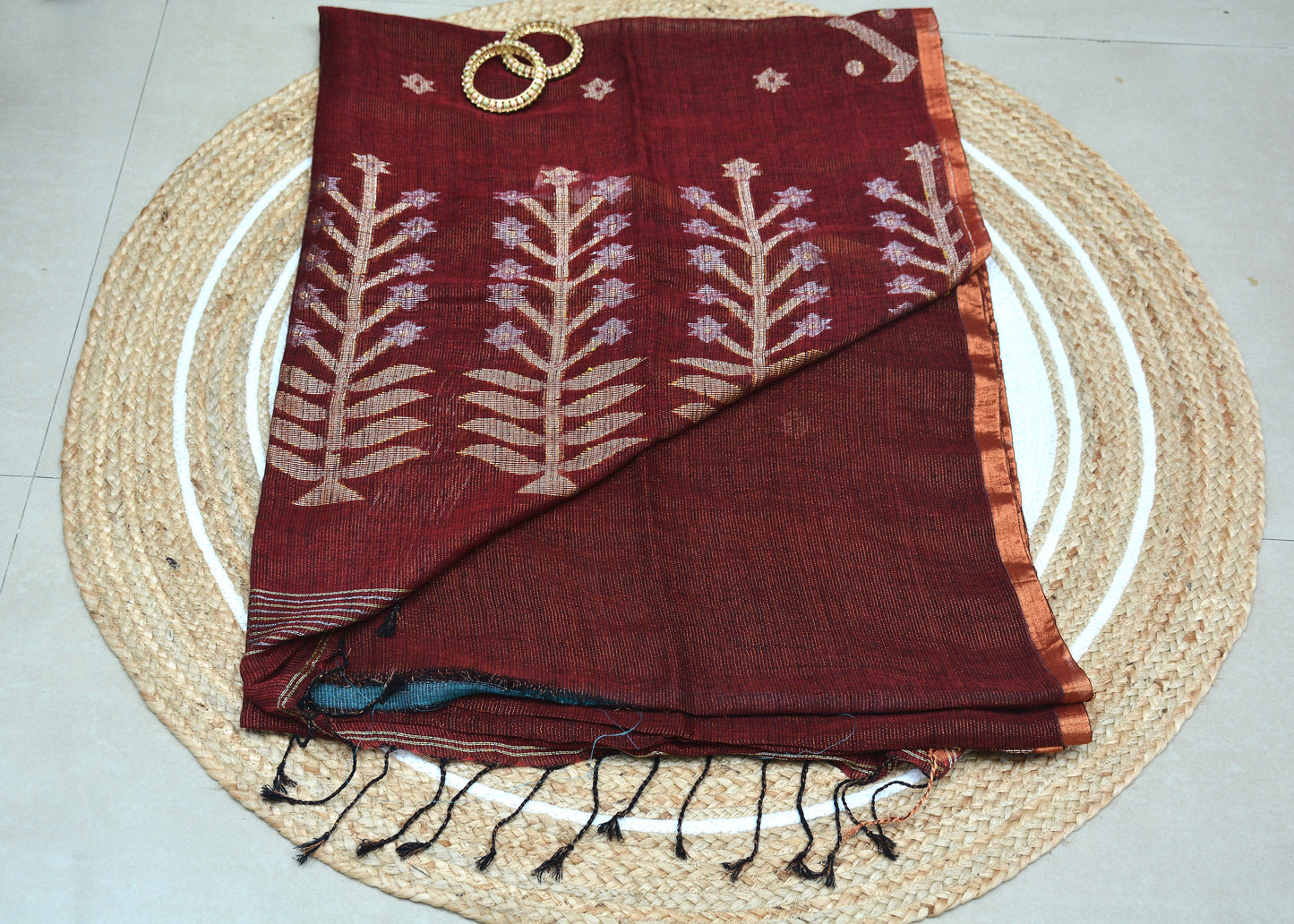 Tissue Linen Saree
