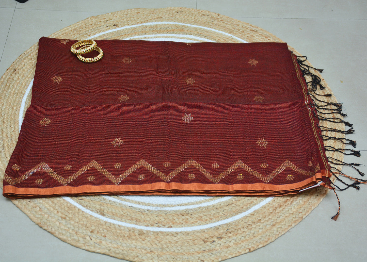 Tissue Linen Saree