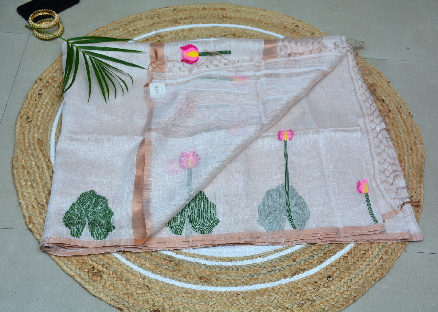 Silk Linen Saree