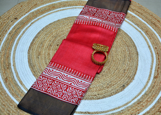 Pure Tussar Silk Saree