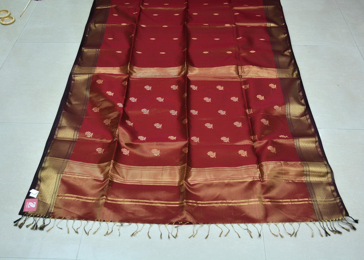 Maheshwari Handloom Tissue Silk Saree