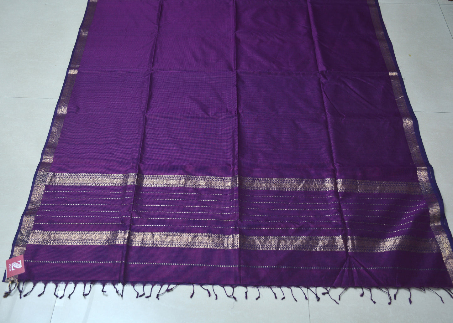 Handloom Garbh Reshmi Maheshwari Saree