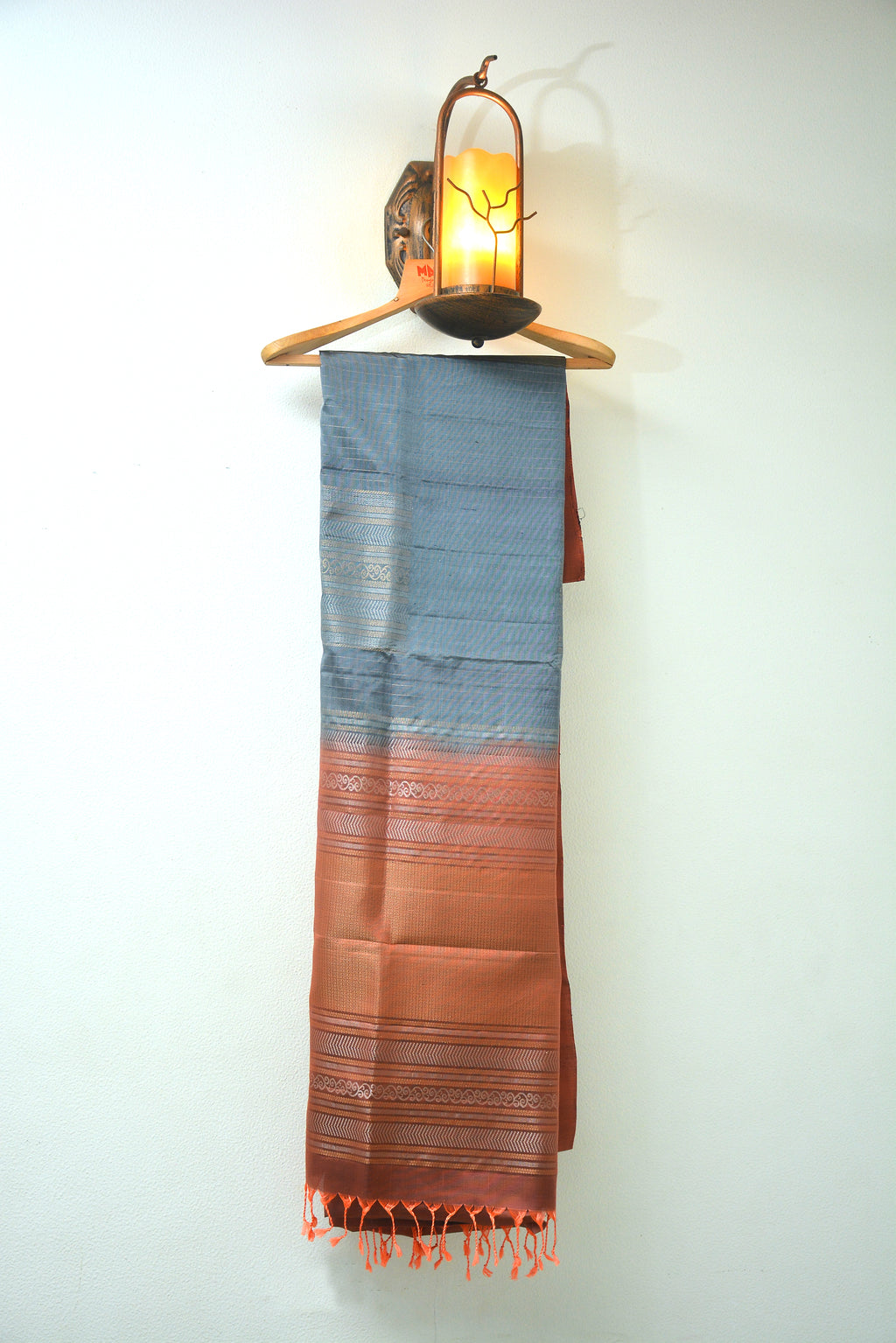 Pure Soft Silk Saree With Big Contrast Border and Big butas