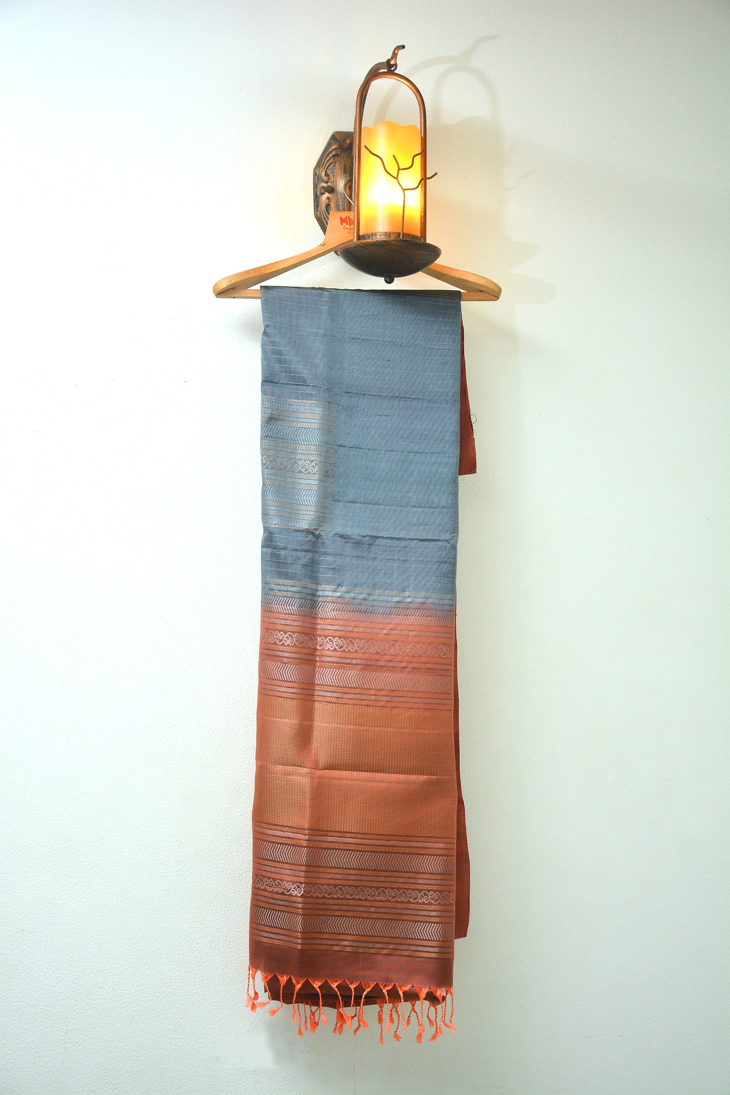 Pure Soft Silk Saree With Big Contrast Border and Big butas