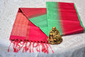 Pure Soft Silk Saree with Contrast Border and Rain Drop Zari Weaving