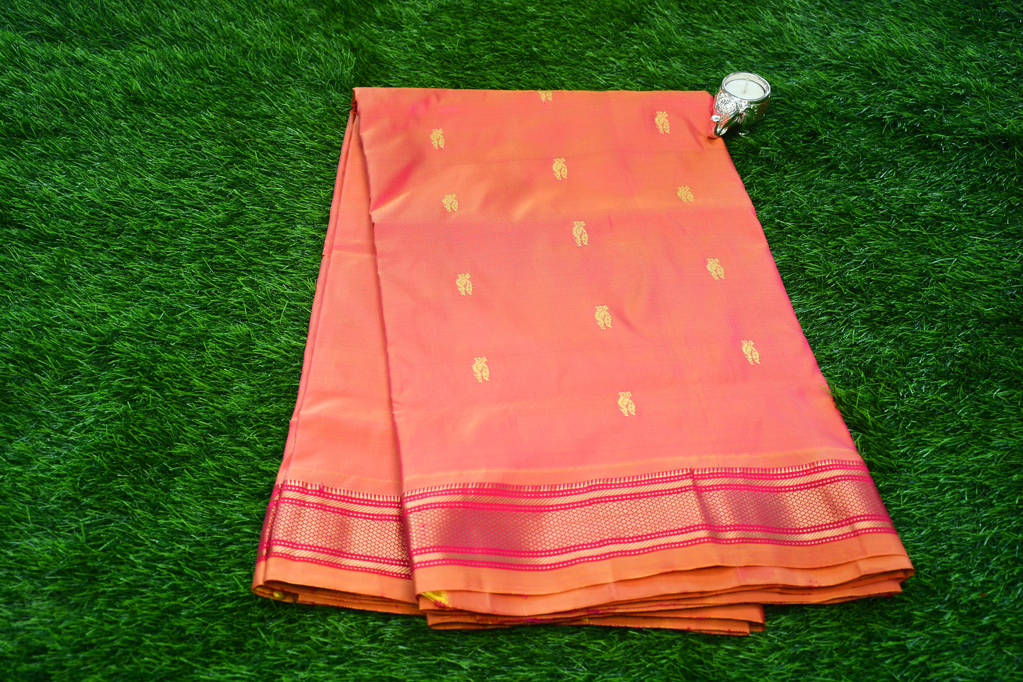 Pure Silk Handloom Paithani with Peacock pallu
