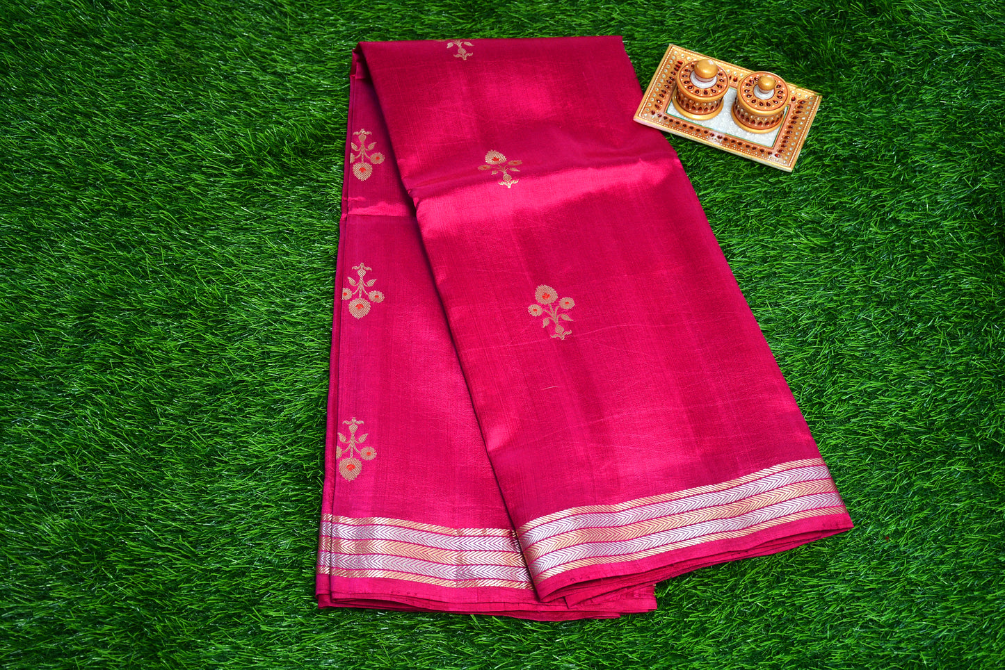 Pure Banarasi Raw Mango/Poona Silk