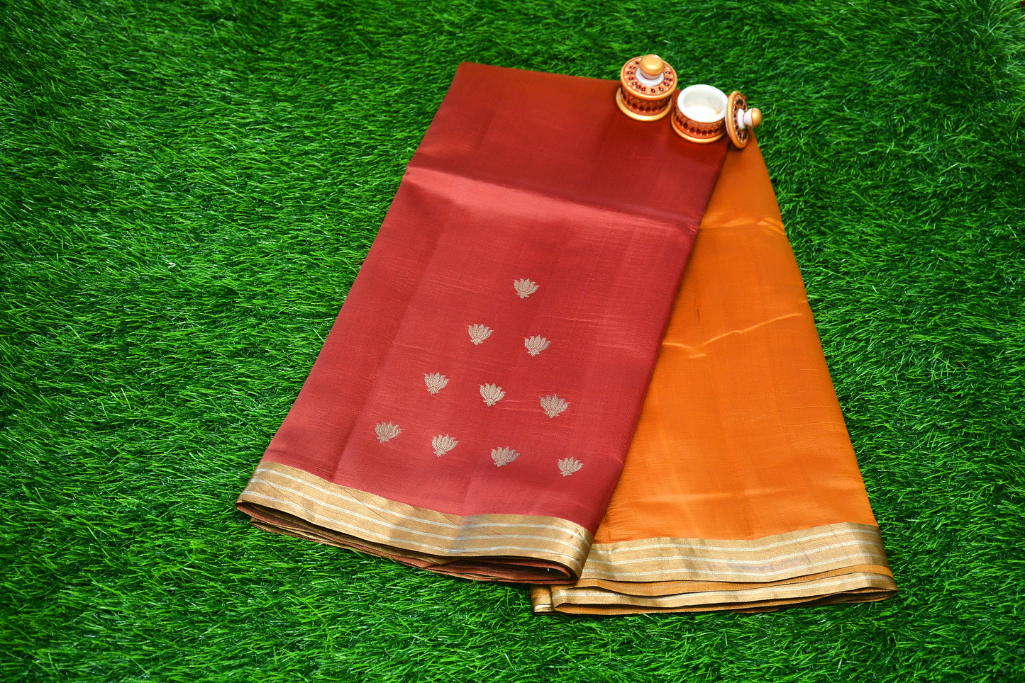 Pure Banarasi Raw Mango/Poona silk