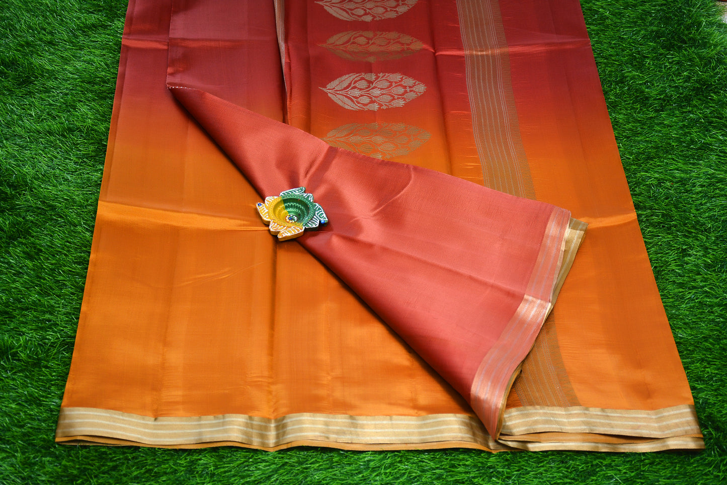 Pure Banarasi Raw Mango/Poona silk