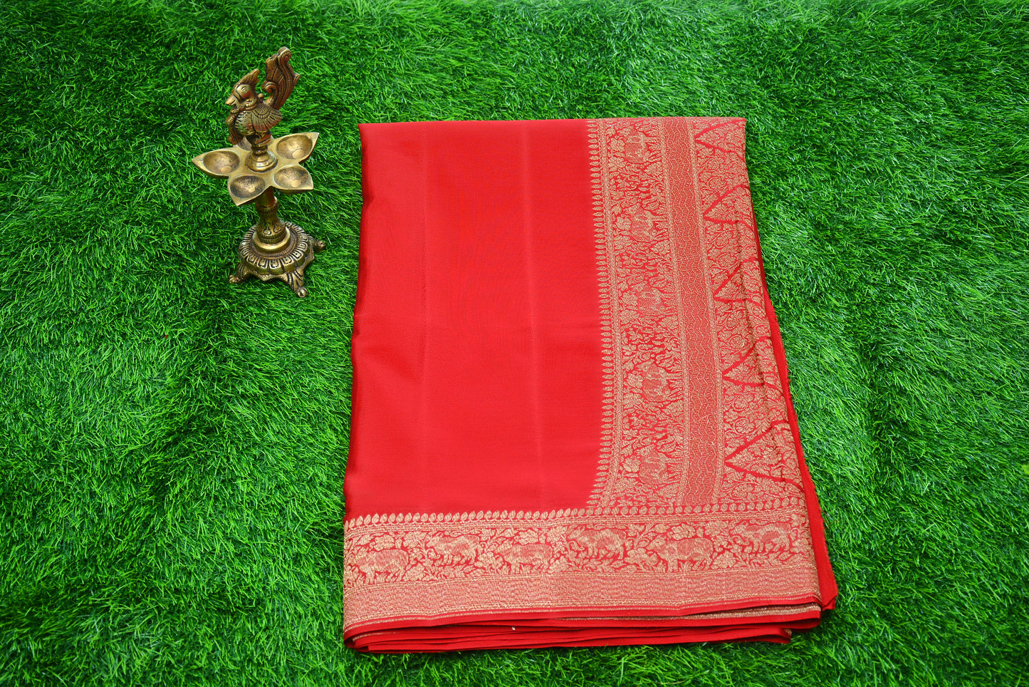 Pure Banarasi Crepe Silk Saree