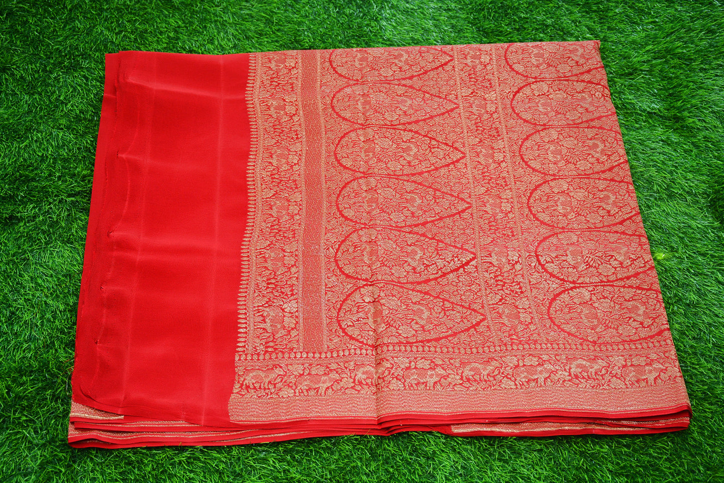 Pure Banarasi Crepe Silk Saree