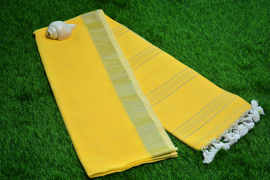 Handloom  linen Saree