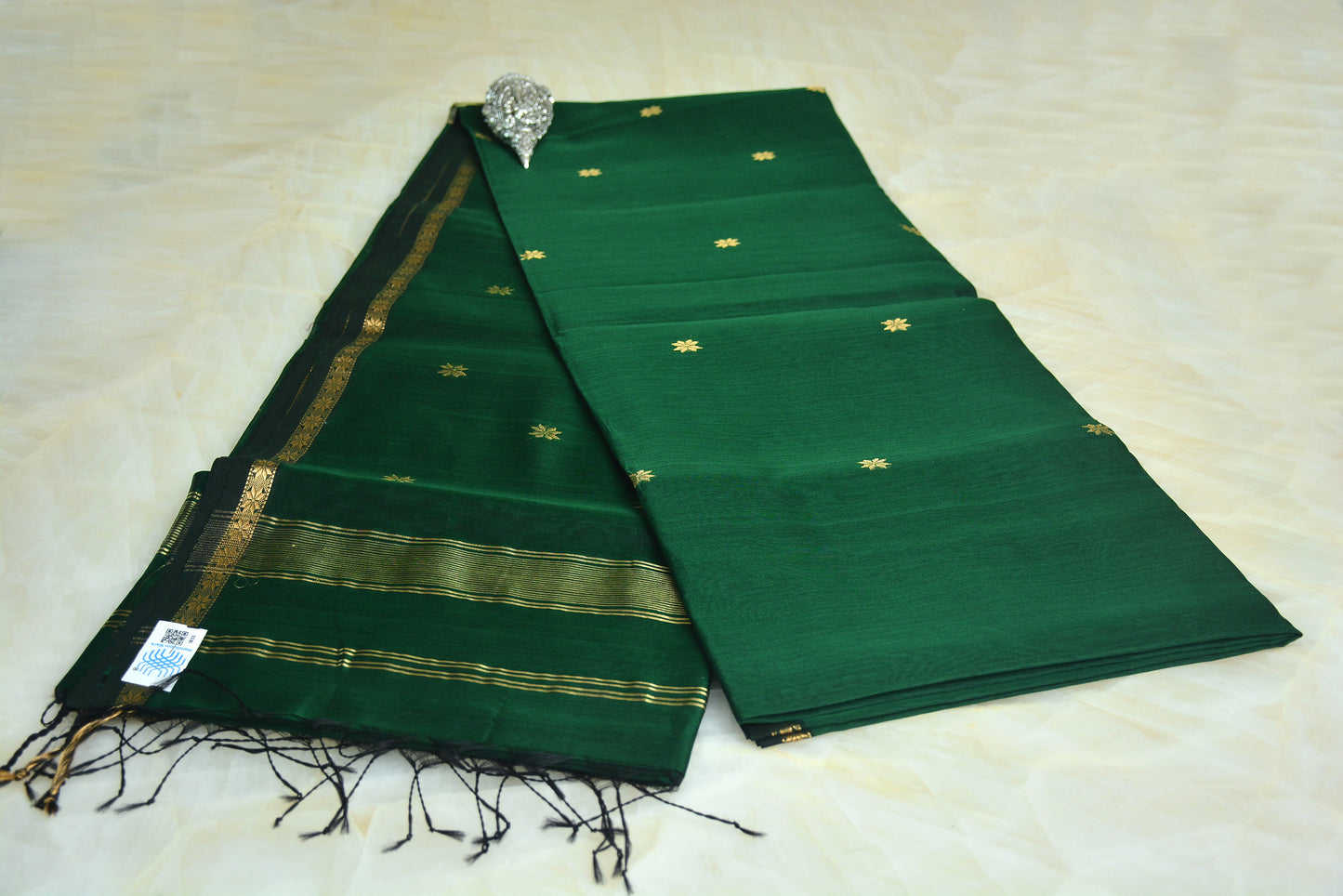 Maheshwari Handloom Saree with Small Border
