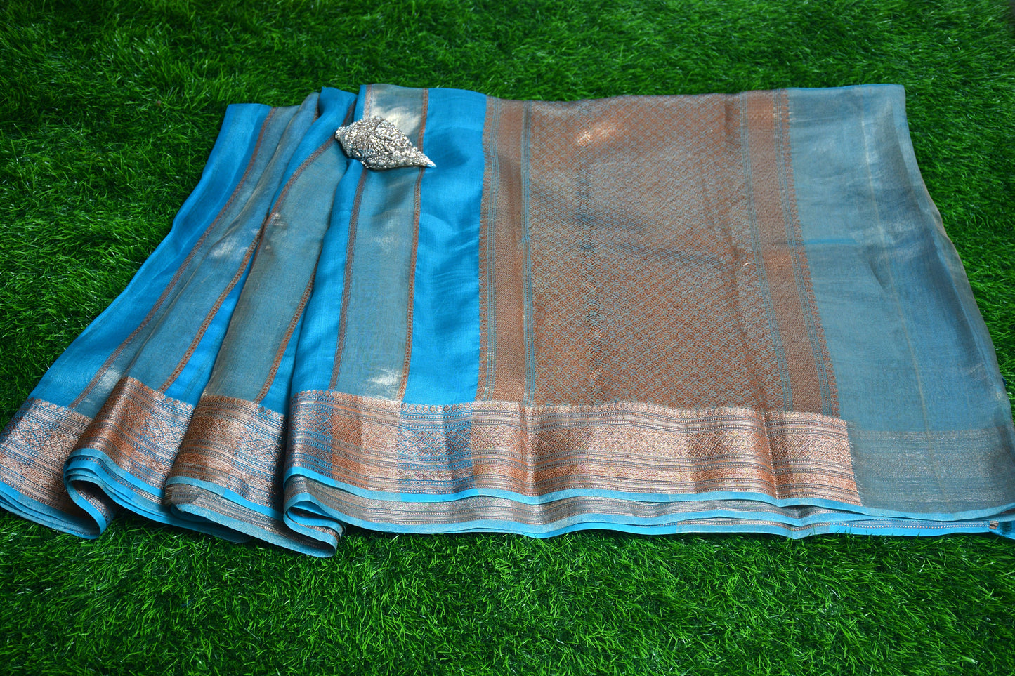 Pure Banarasi Tissue with organza