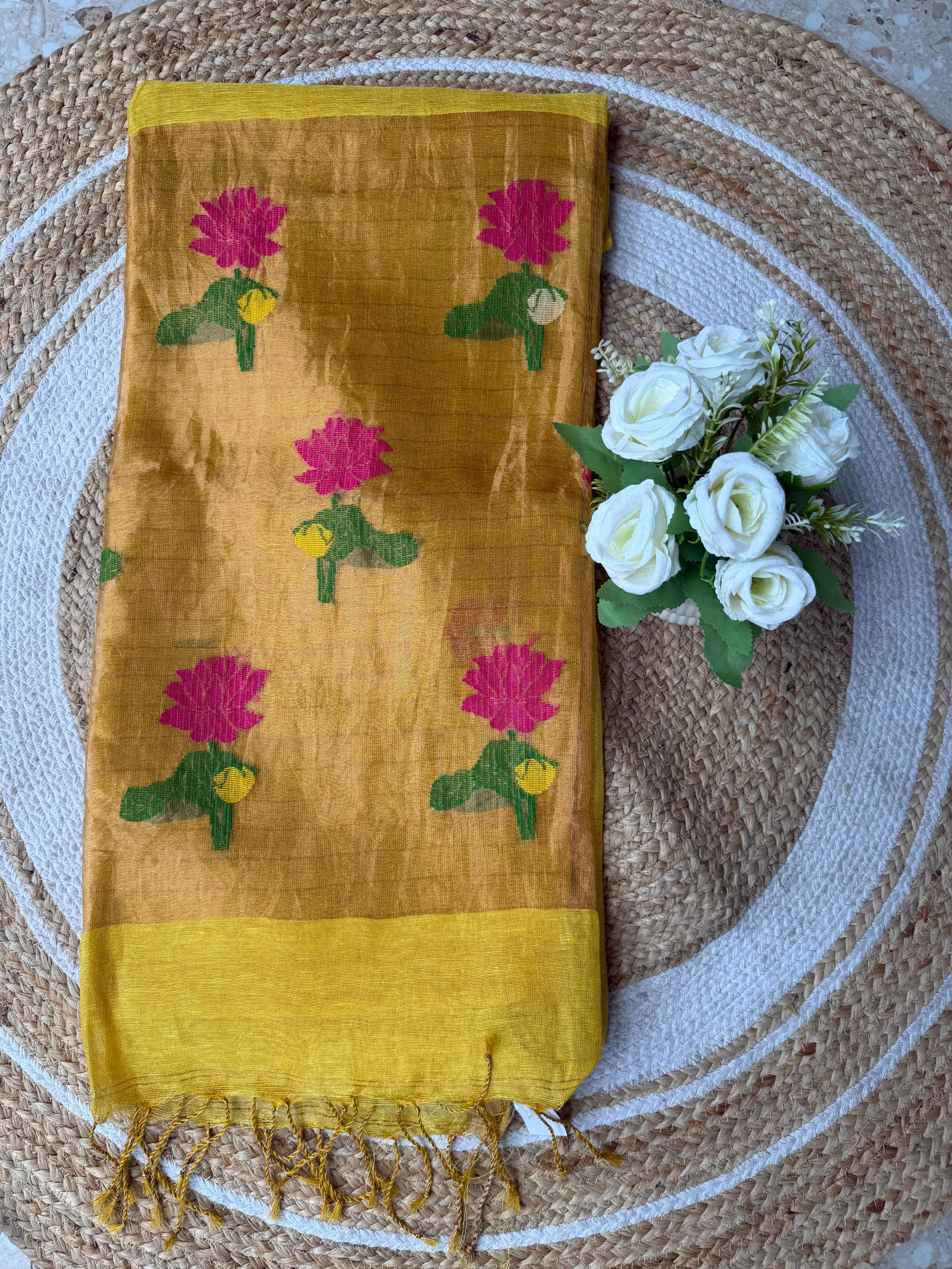 Linen Saree