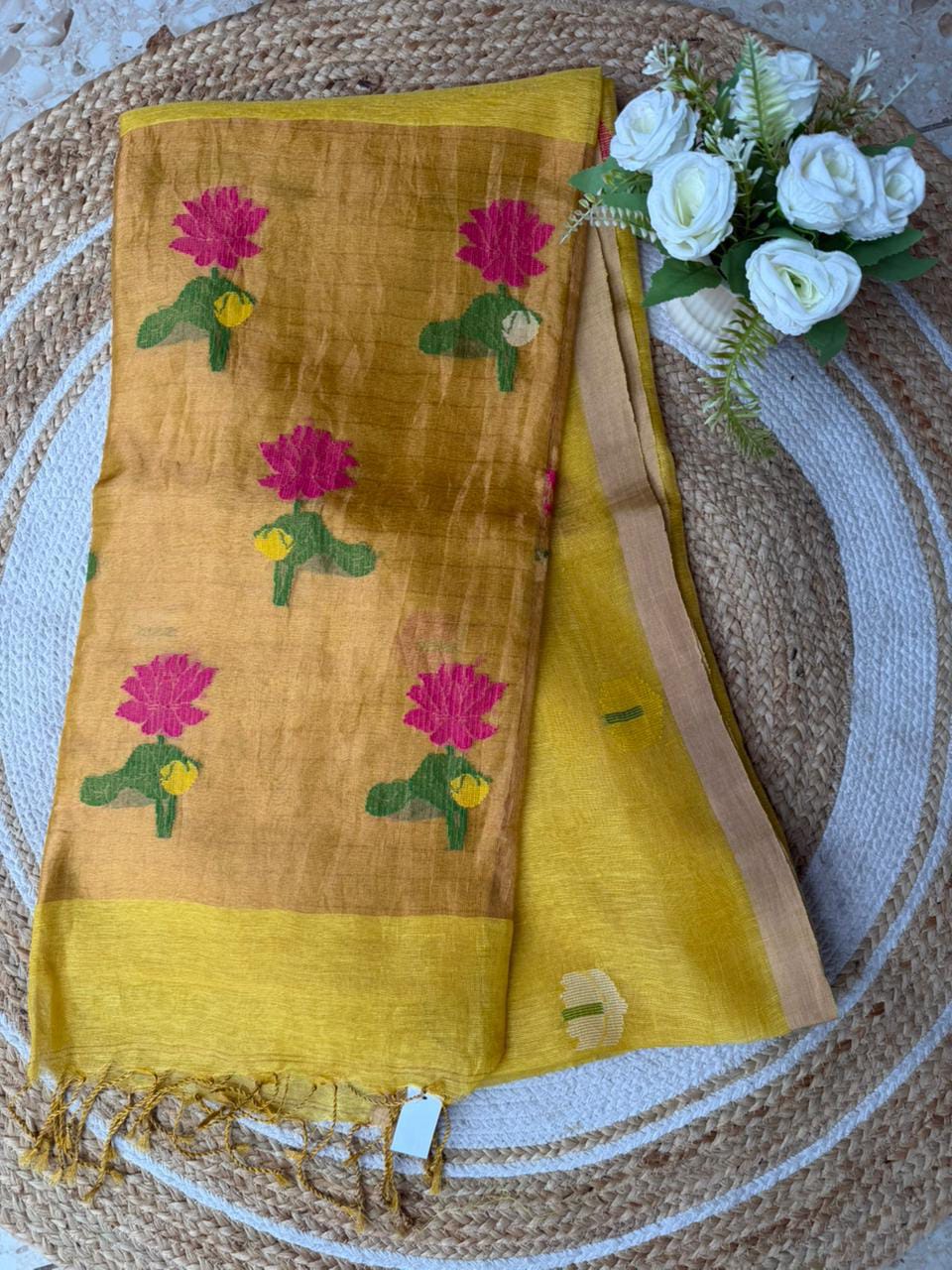 Linen Saree