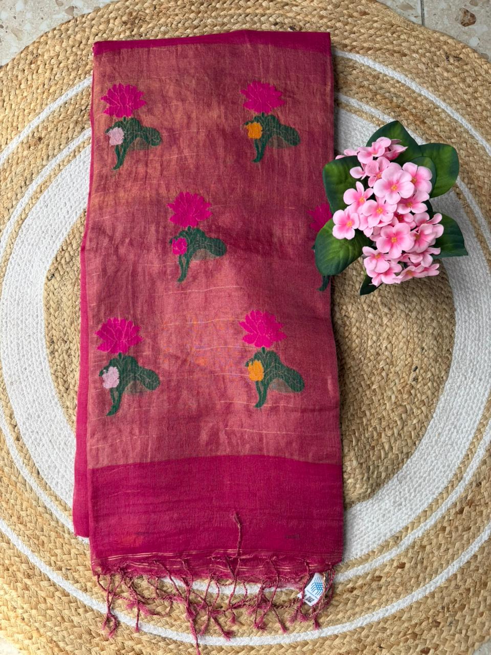 Linen Saree