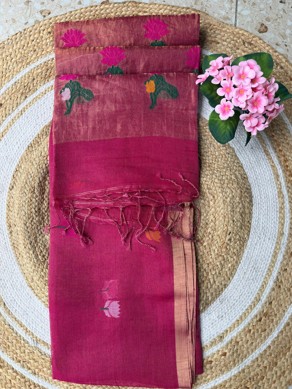 Linen Saree