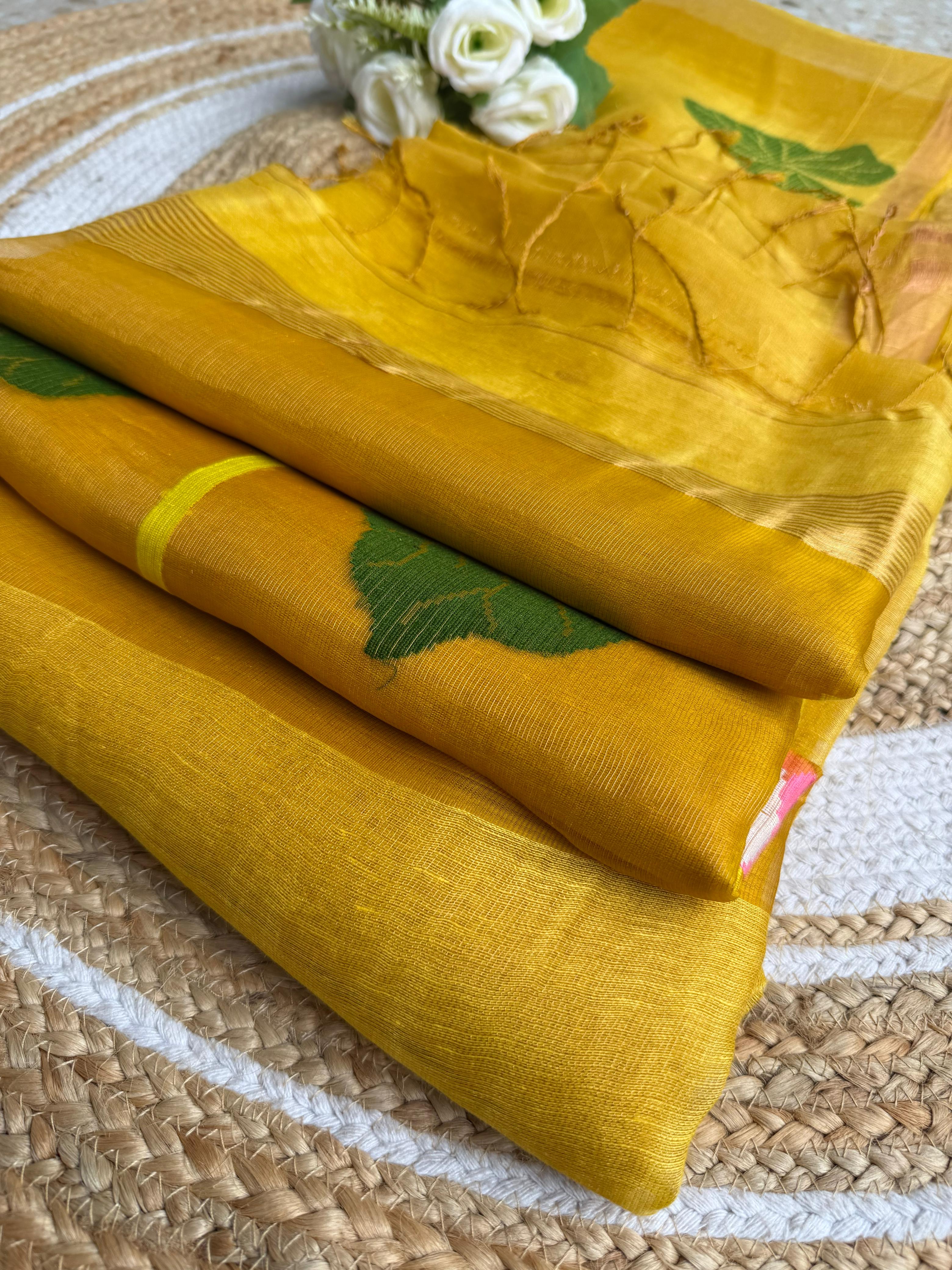 Premium Silk Linen Saree