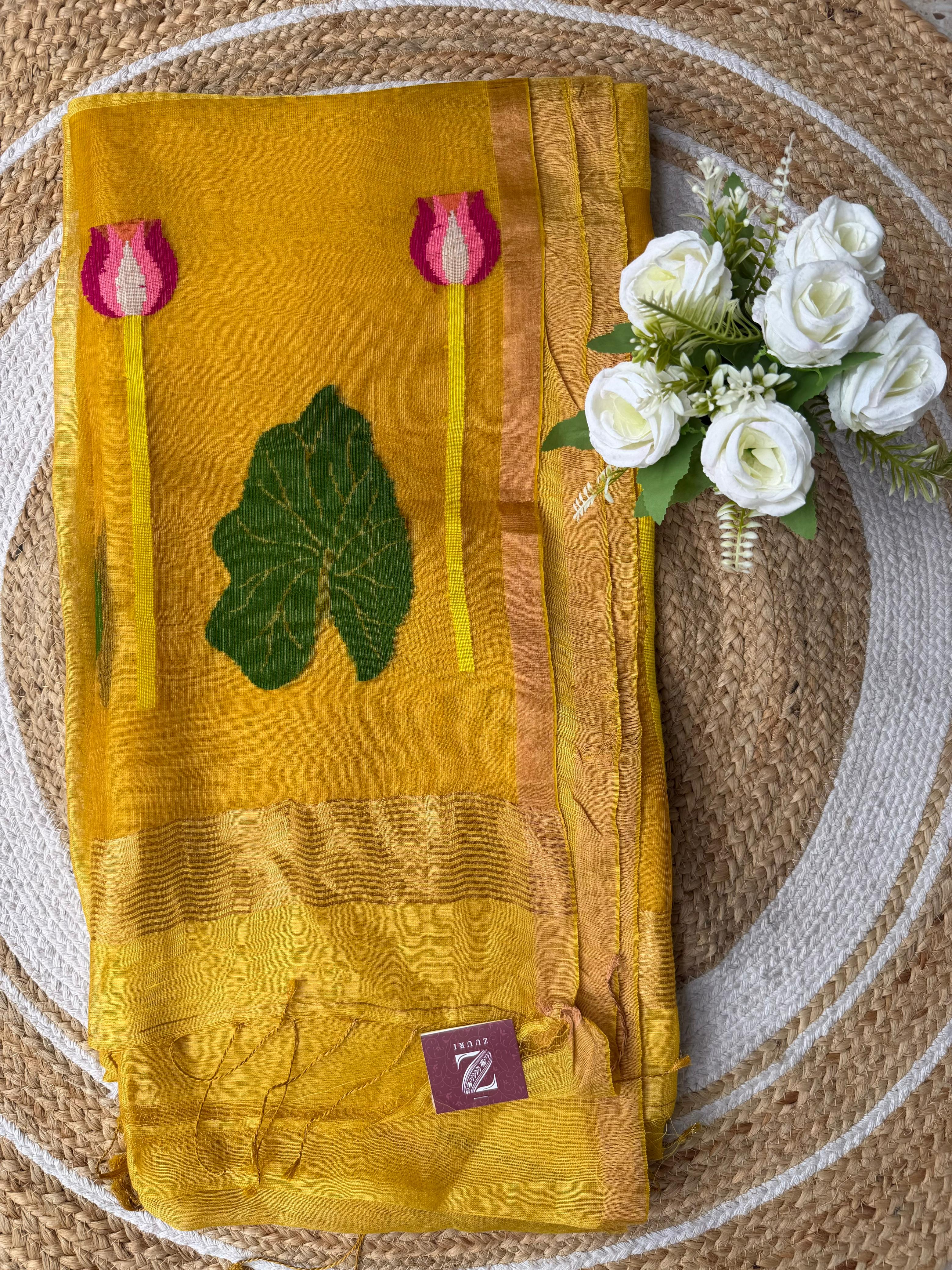 Premium Silk Linen Saree