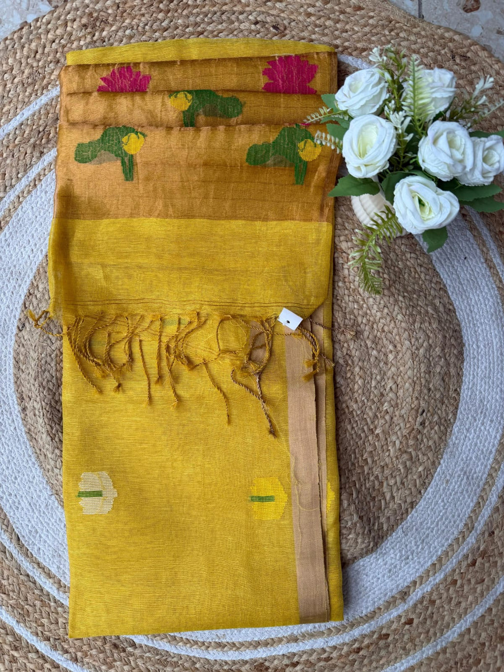 Premium Silk Linen Saree