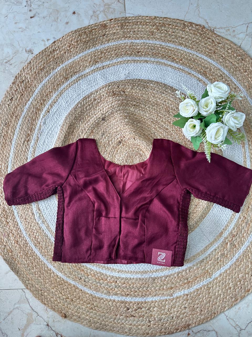 Semi-Silk Stretchable Blouse