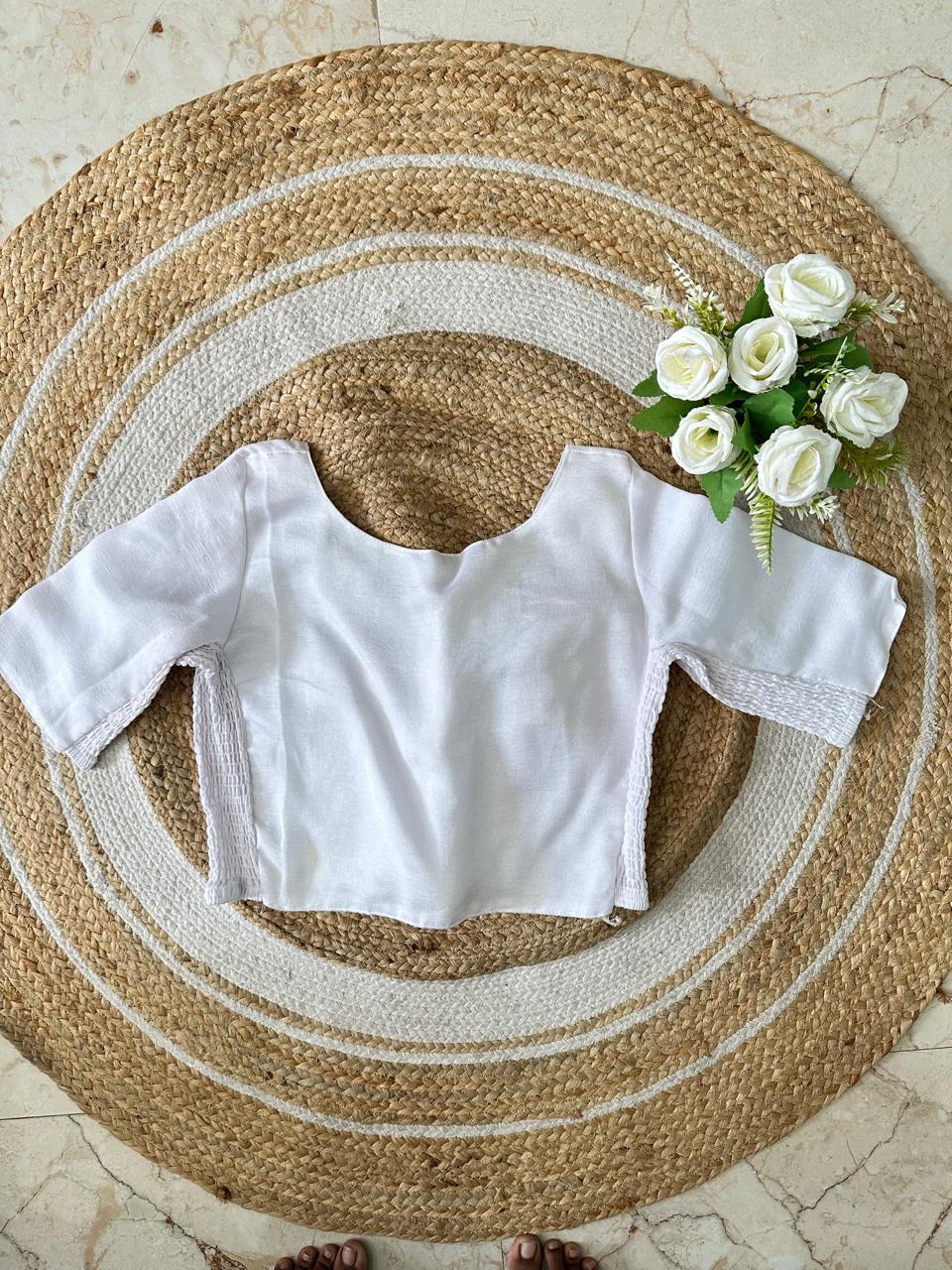 Semi-Silk Stretchable Blouse